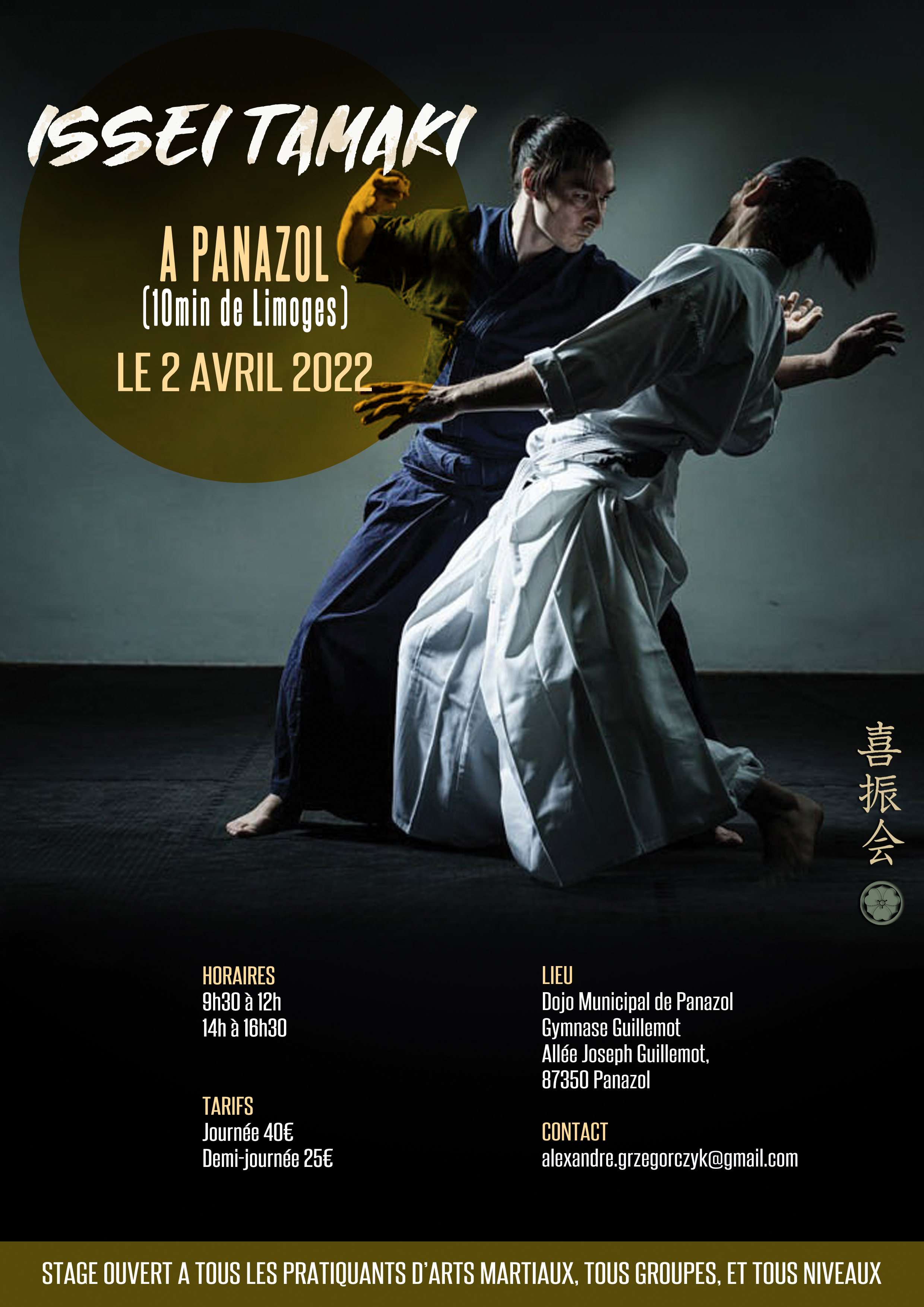 Vivre les traditions martiales en action –  Issei Tamaki le 2 avril 2022 à Panazol