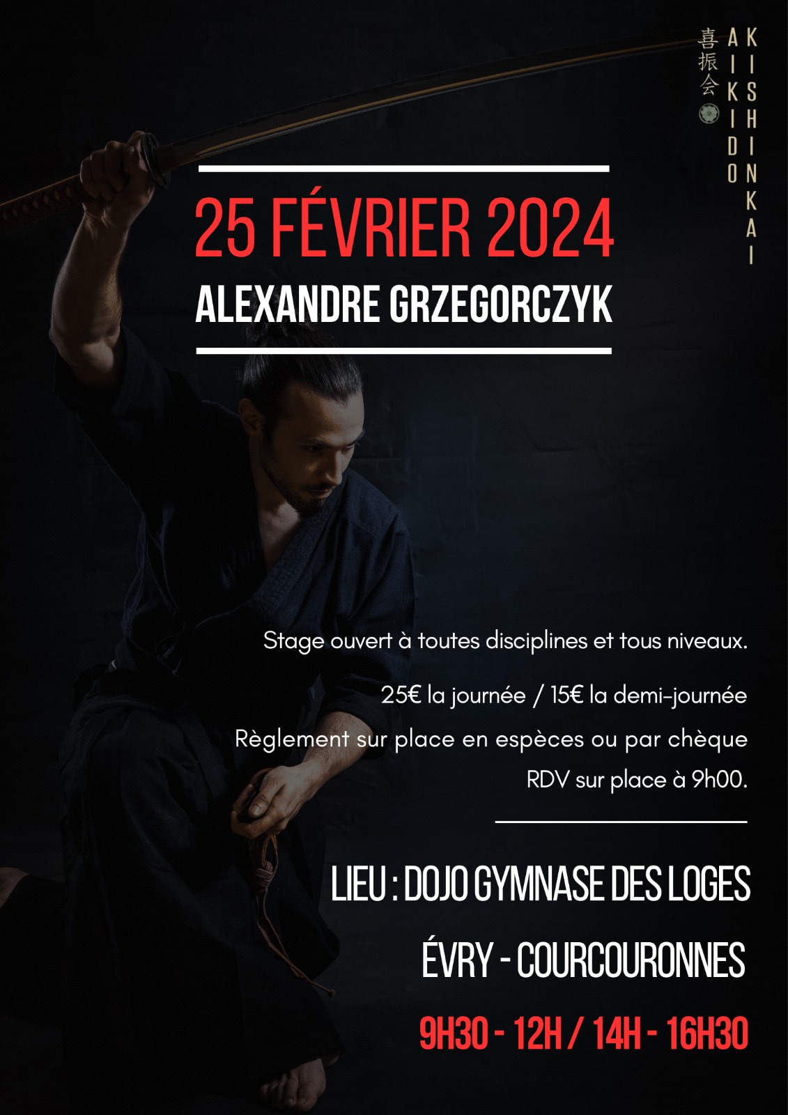 Alexandre Grzegorczyk à Evry-Courcouronnes, le dimanche 25 février 2024
